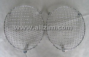 356 Chrome Wire Mesh Headlamp Grilles