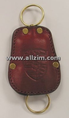 Leather Key Case, Red