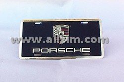 Porsche Crest License Plate